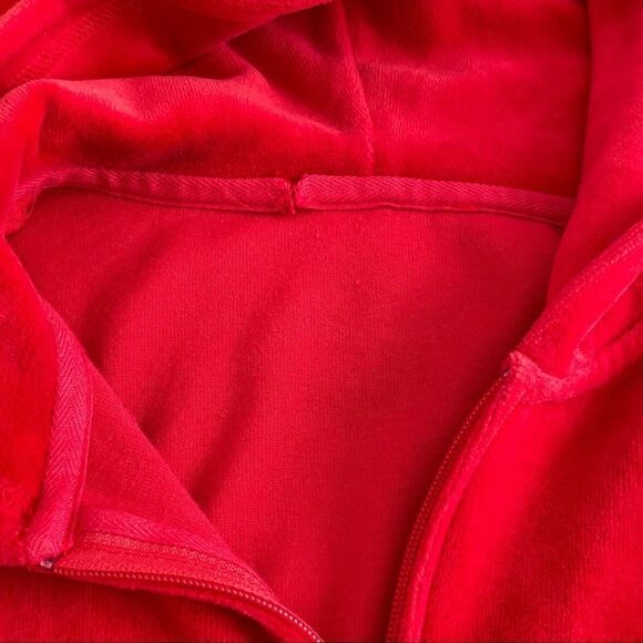 Juicy Couture RARE Original Gold Swirl Leaf Contour Velour Full Zip Track Jacket - Picture 10 of 16